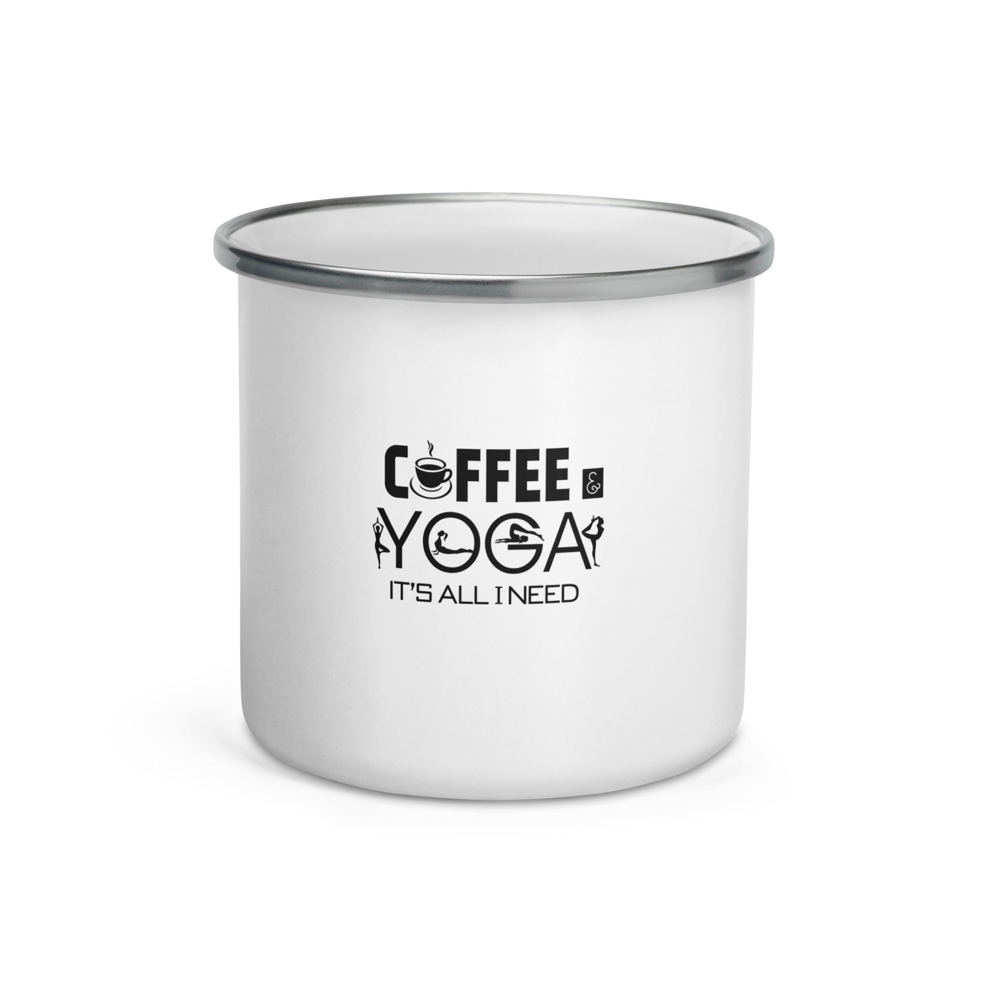 COFFEE YOGA IT'S ALL I NEED - Enamel Mug