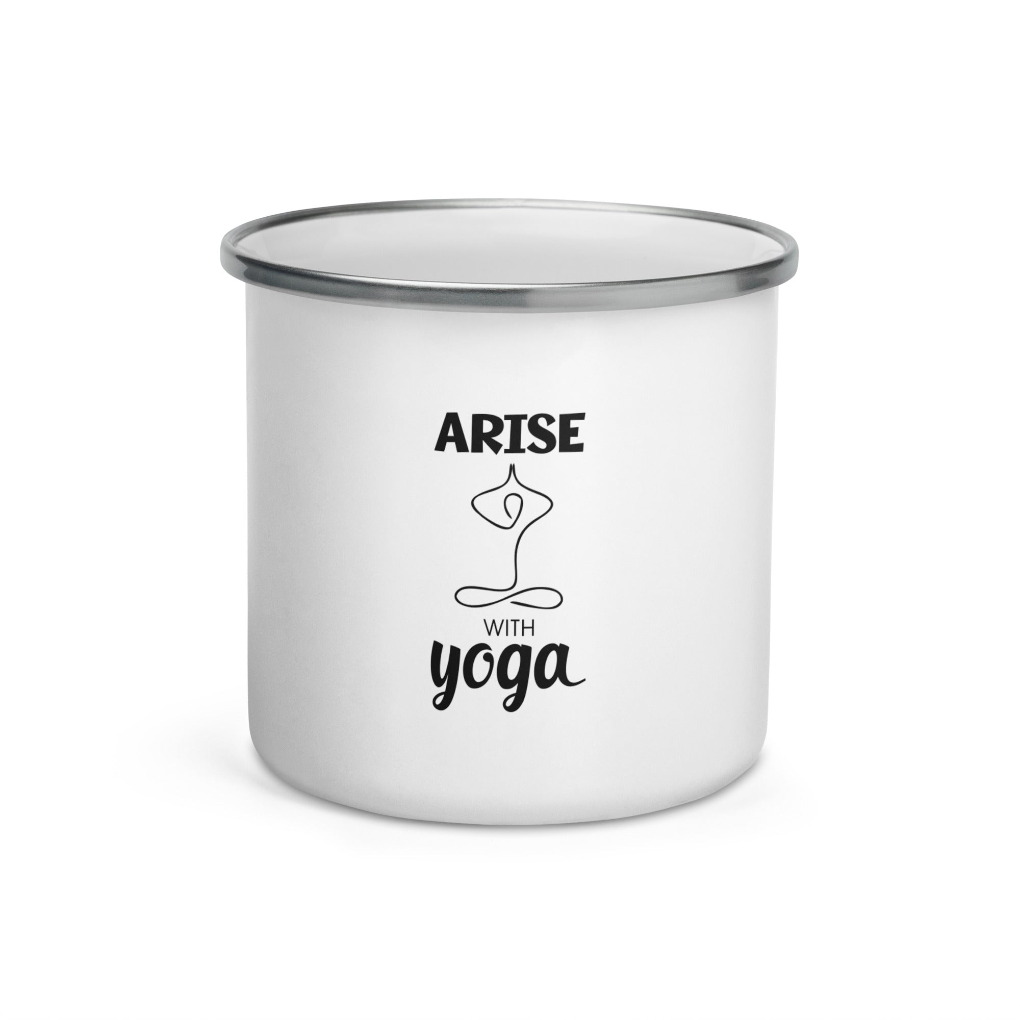ARISE WITH YOGA - Enamel Mug