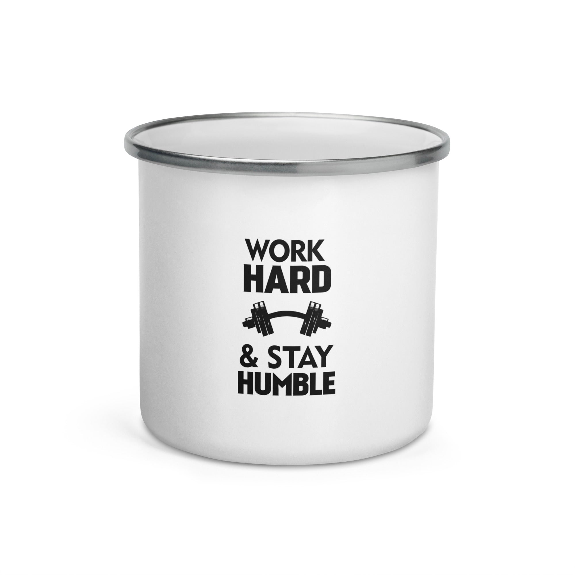 WORK HARD & STAY HUMBLE - Enamel Mug