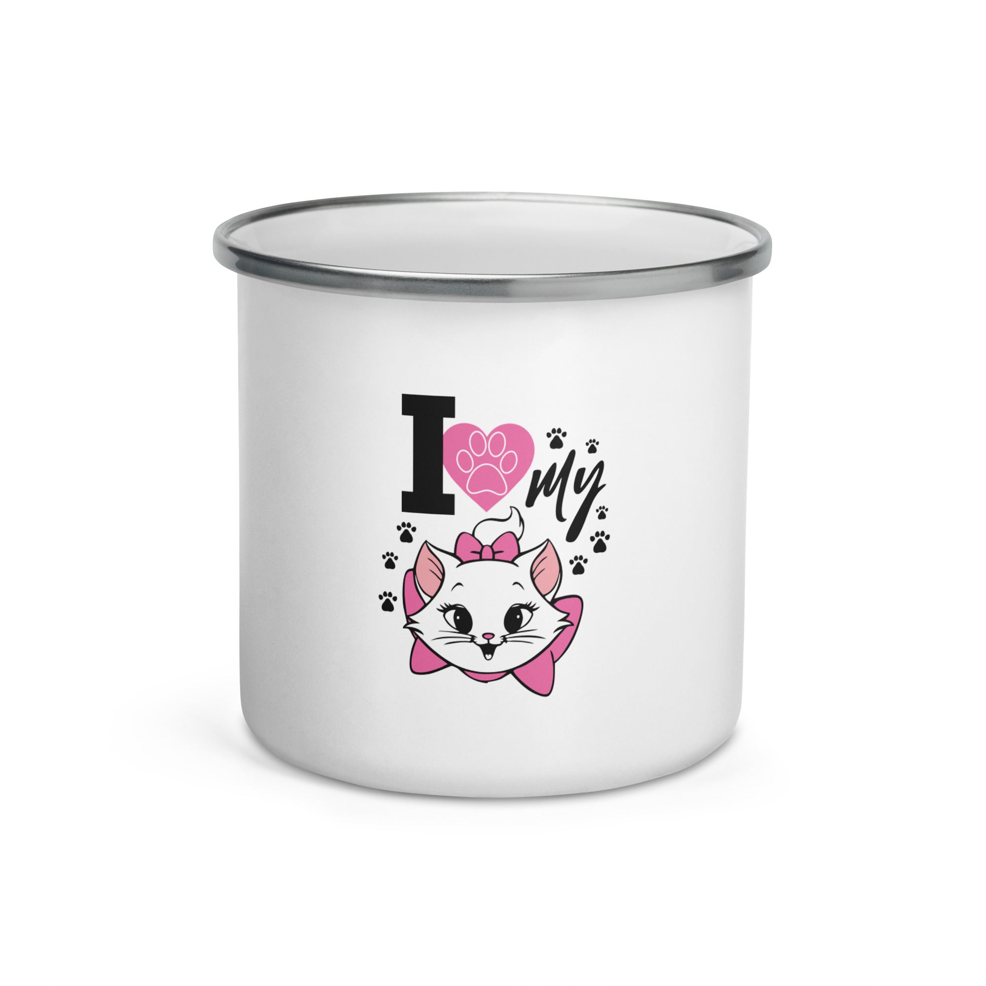 I LOVE MY CAT - Enamel Mug