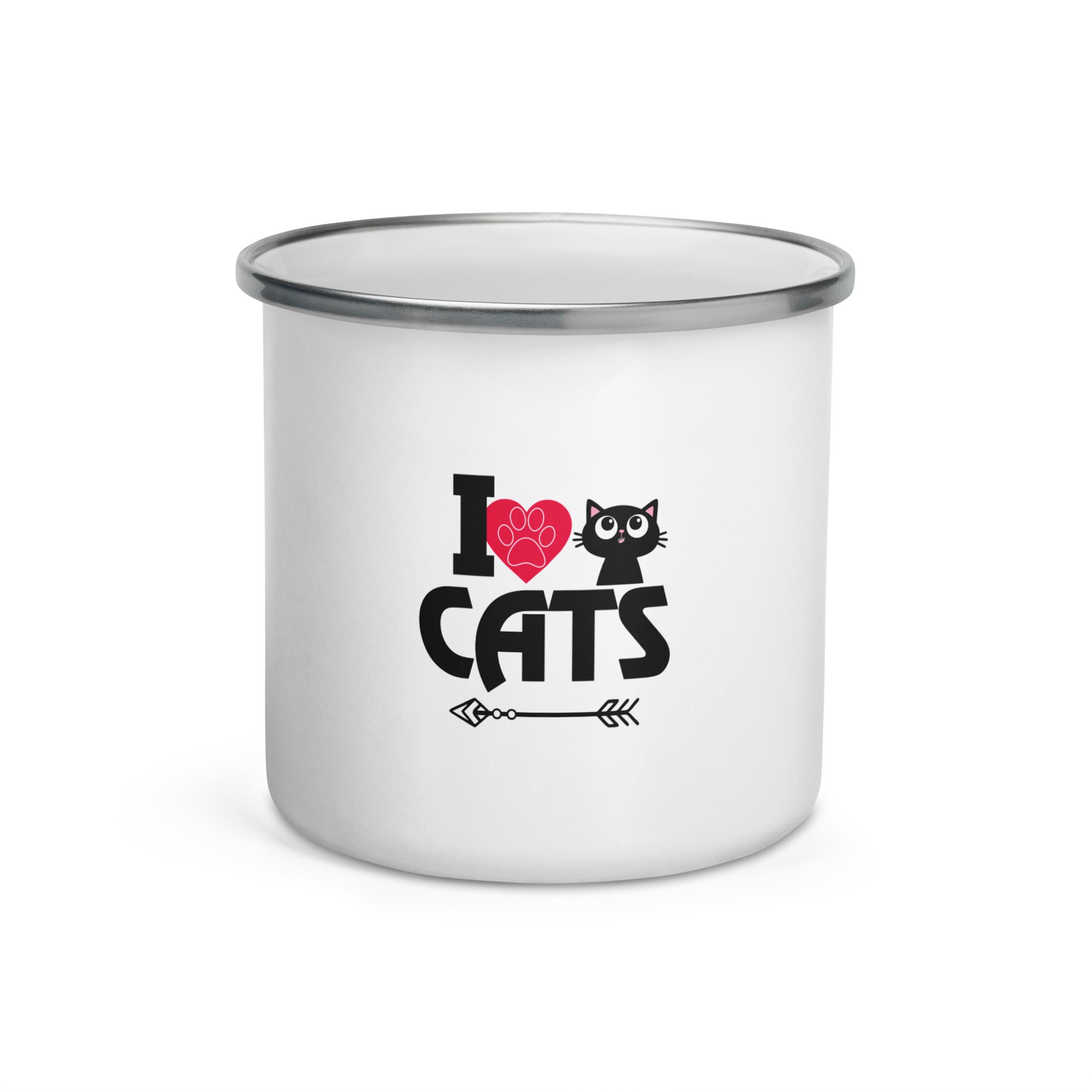 I LOVE CATS - Enamel Mug