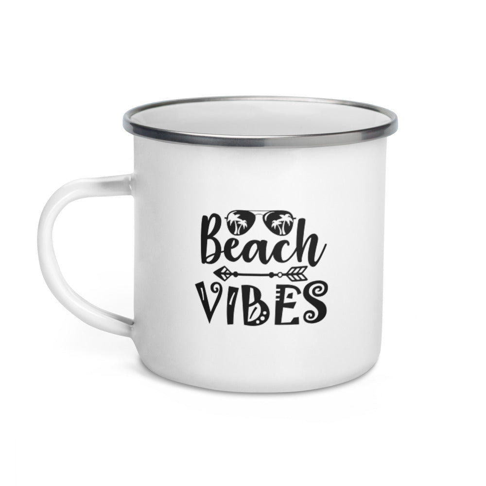 Beach Vibes- Enamel Mug