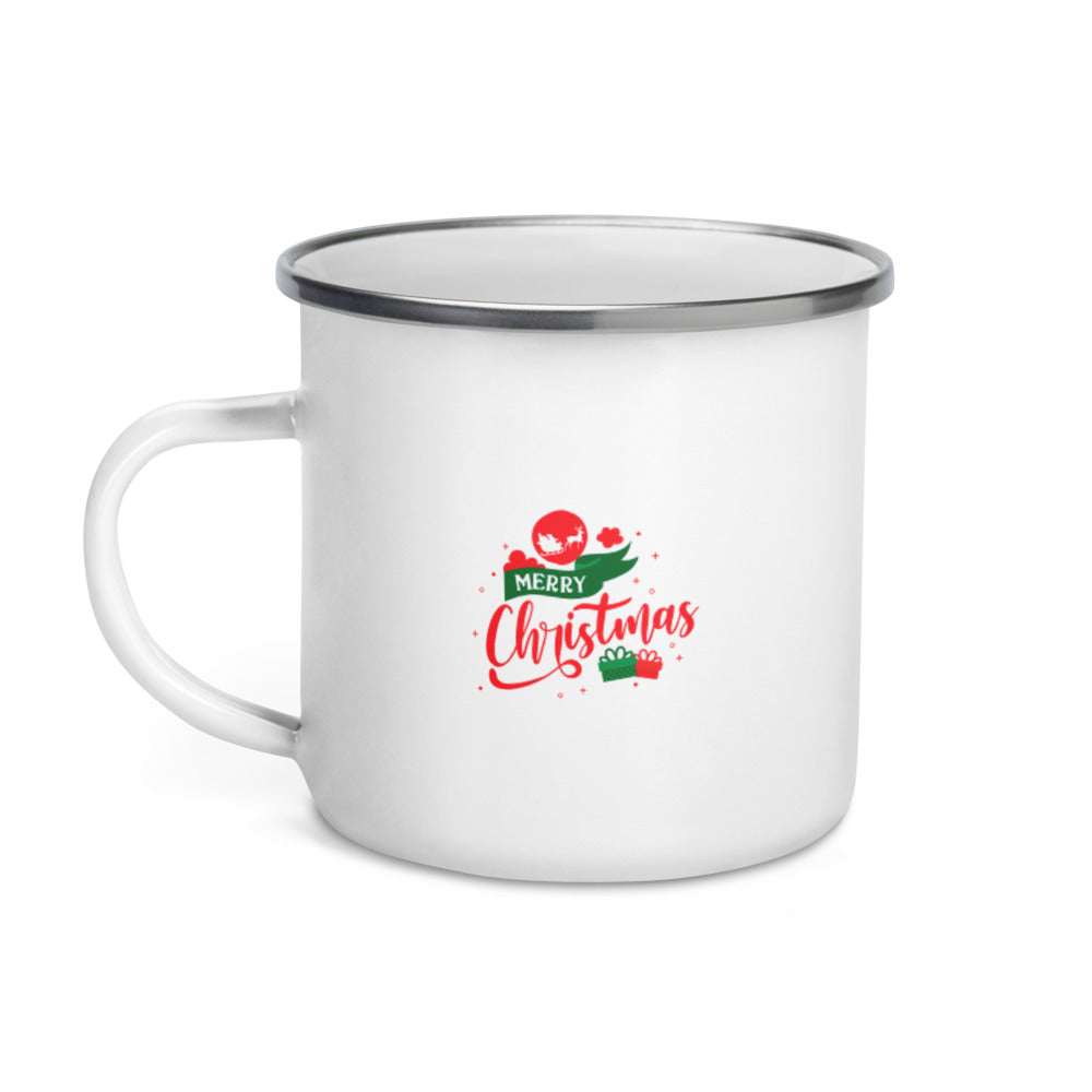 Merry Christmas- Enamel Mug