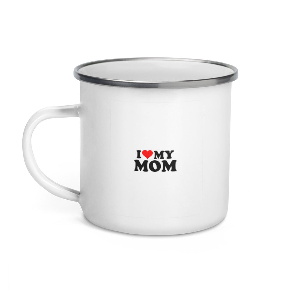 I love my mom- Enamel Mug