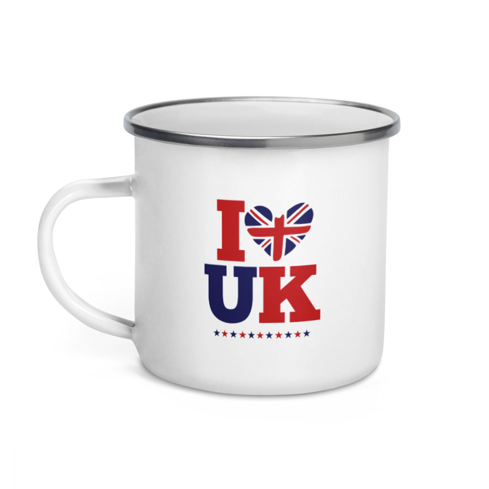 I LOVE UK - Enamel Mug
