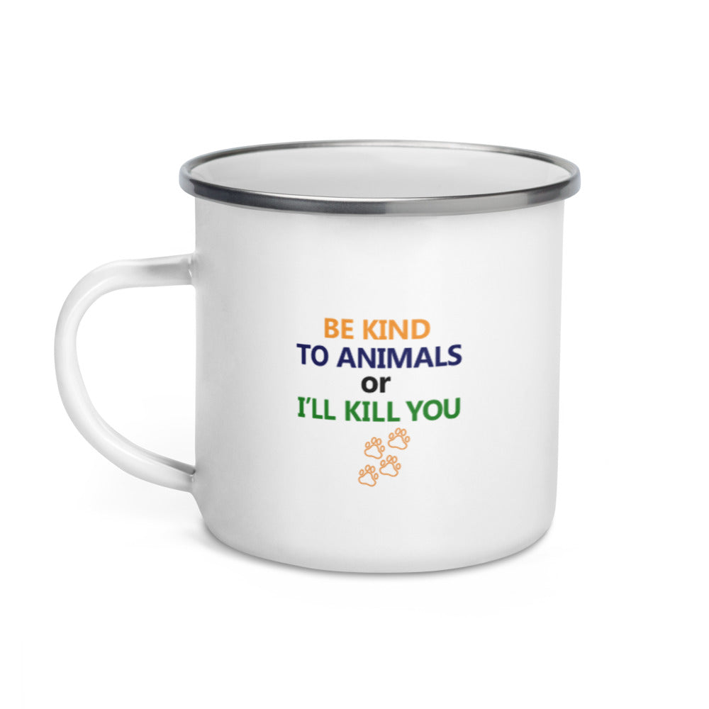 BE KIND TO ANIMALS - Enamel Mug