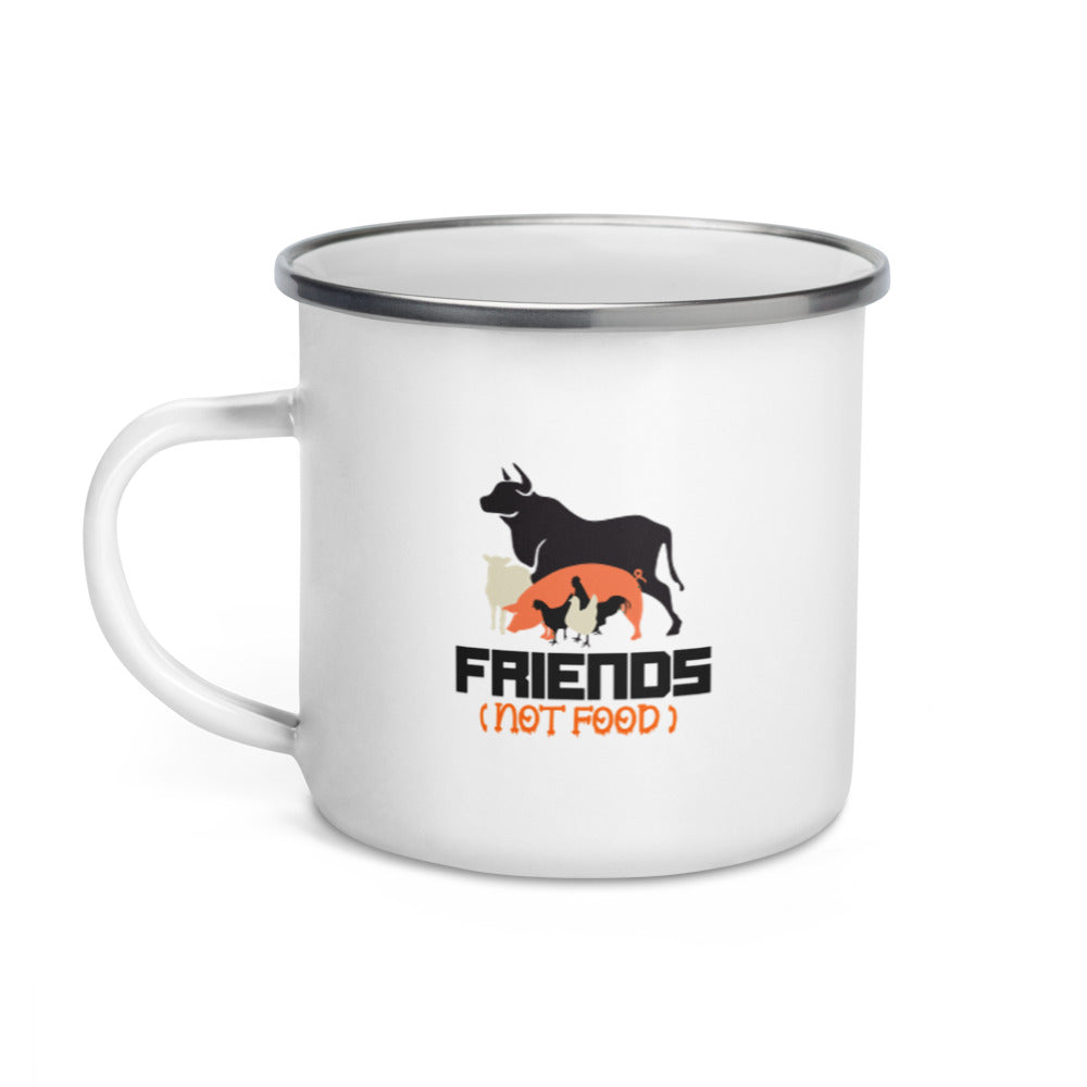 FRIENDS NOT FOOD - Enamel Mug