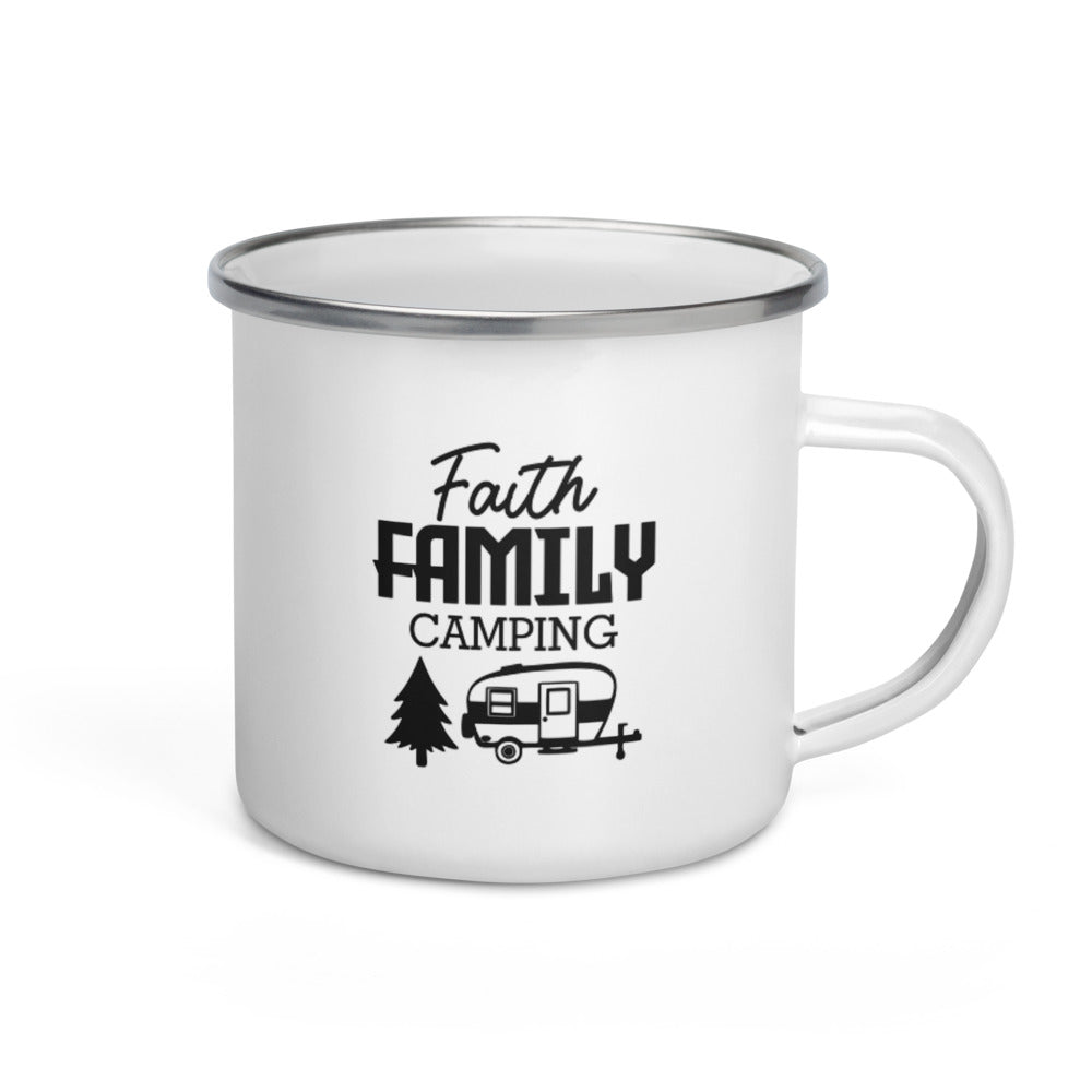 Family Camping- Enamel Mug