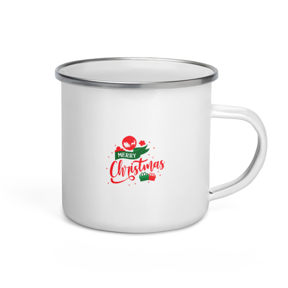 Merry Christmas- Enamel Mug