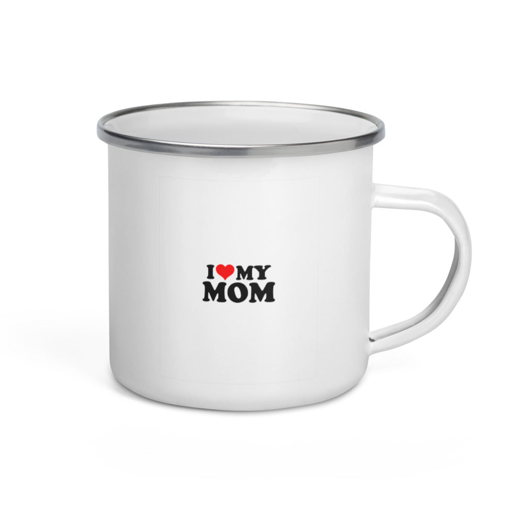 I love my mom- Enamel Mug