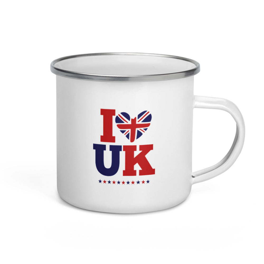 I LOVE UK - Enamel Mug