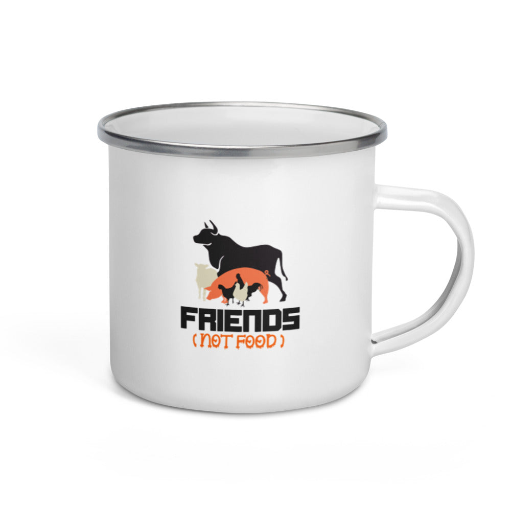 FRIENDS NOT FOOD - Enamel Mug