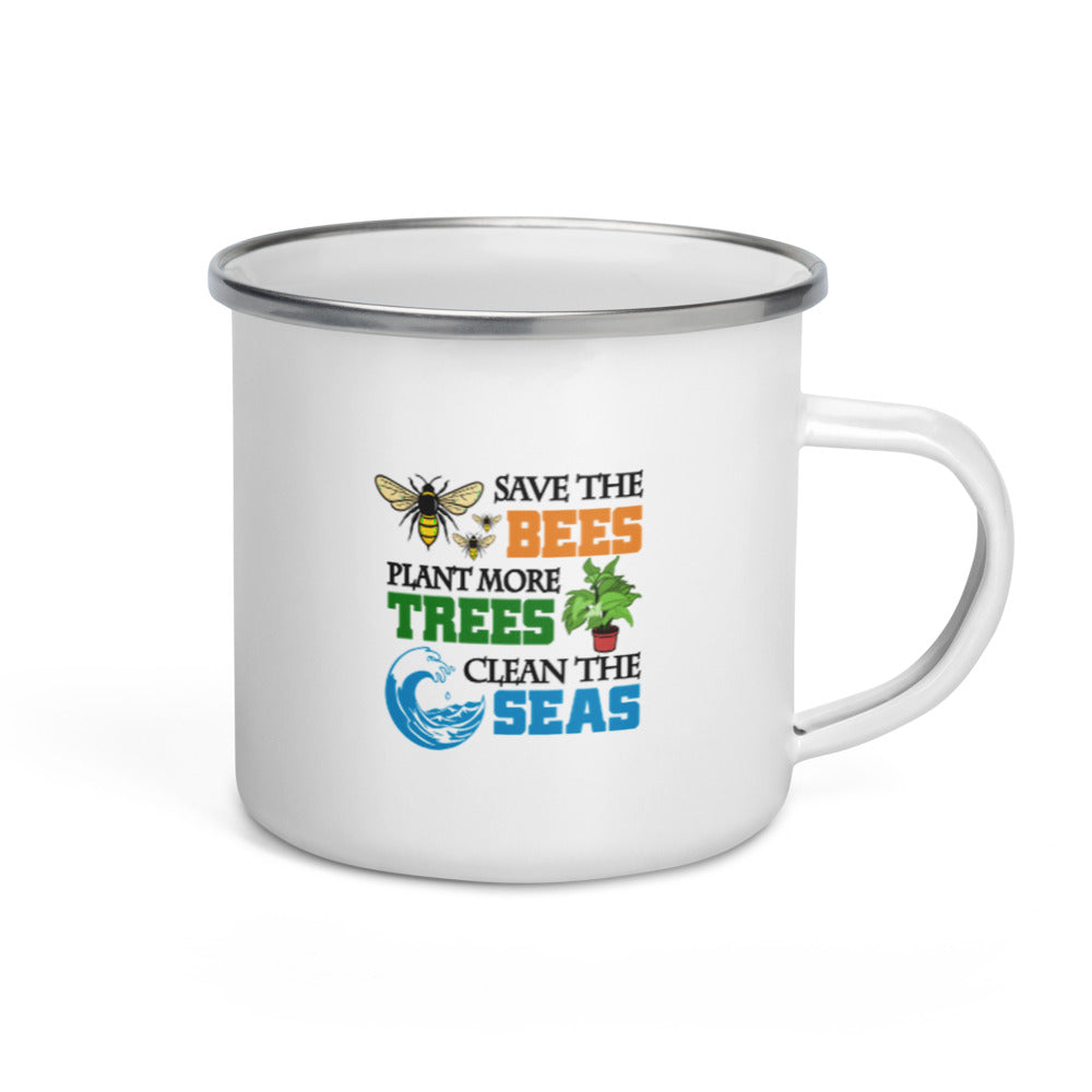 SAVE THE BEES - Enamel Mug