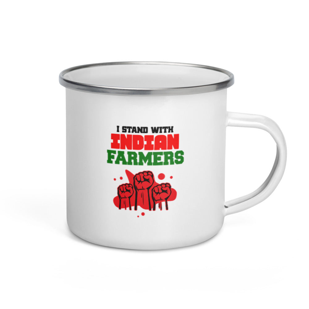 I STAND WITH INDIAN FARMERS - Enamel Mug