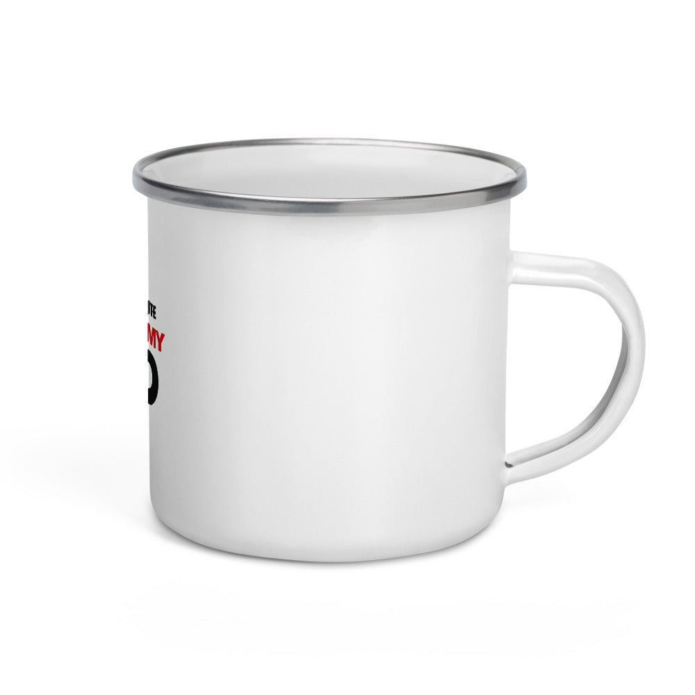 MY FAVOURITE TEACHER IS DAD - Enamel Mug