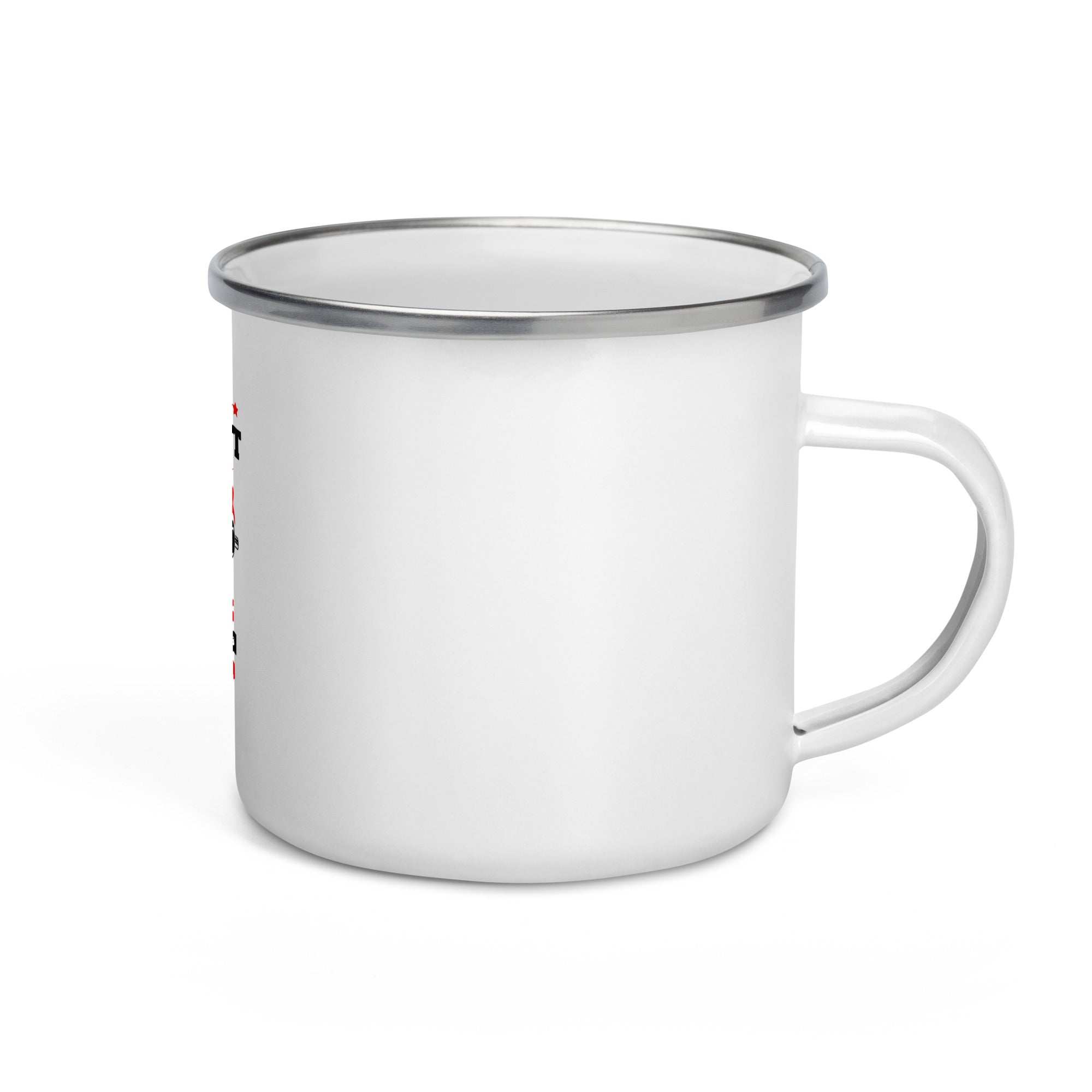 THE REAL WORKOUT STARTS - Enamel Mug