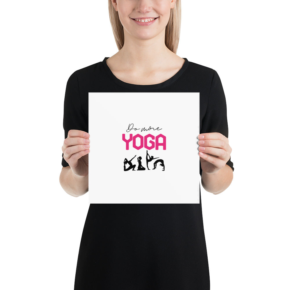 DO MORE YOGA - Poster