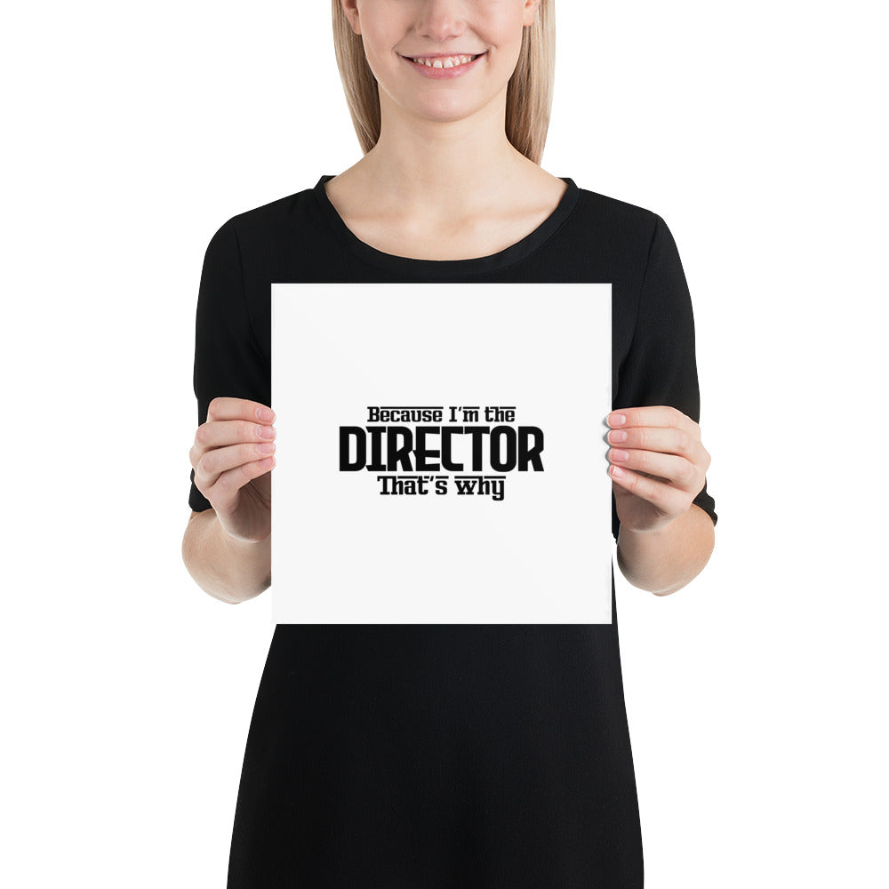 I'M THE DIRECTOR - Poster