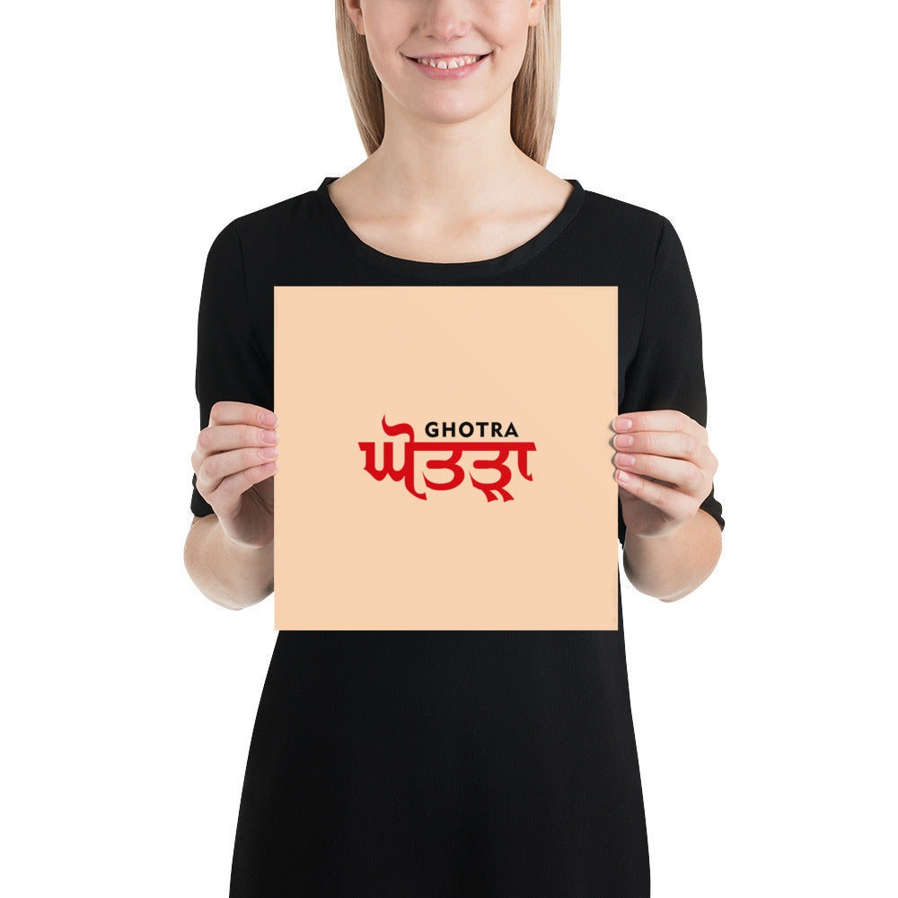 GHOTRA - Poster