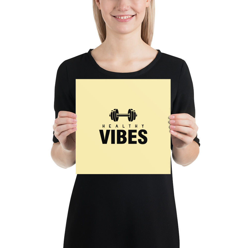 HEALTHY VIBES - Poster