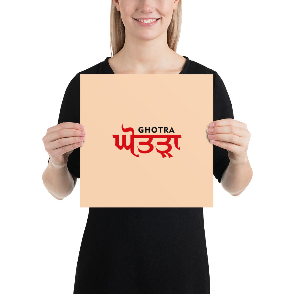 GHOTRA - Poster