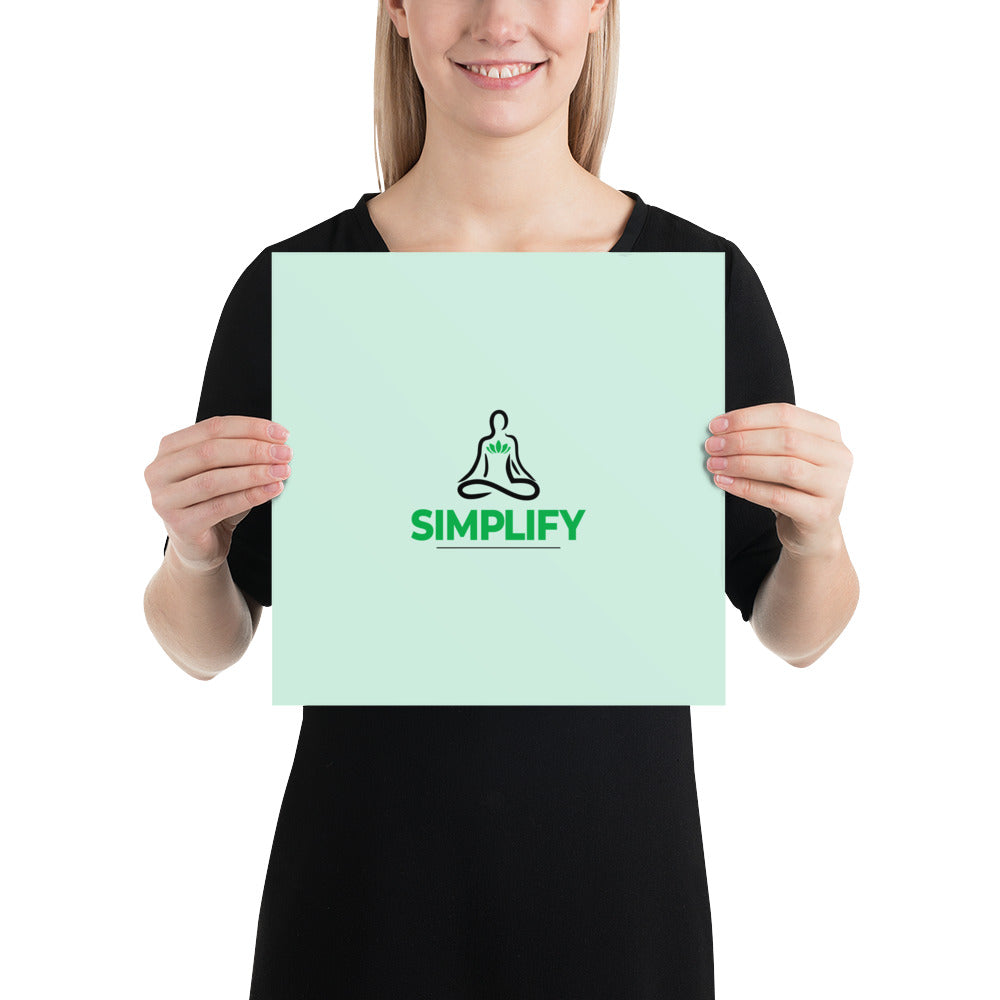 SIMPLIFY - Poster