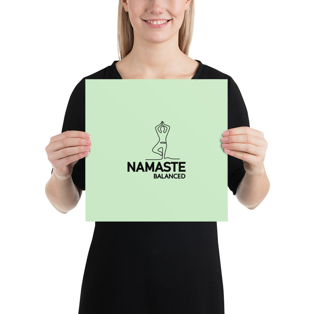 NAMASTE BALANCED - Poster