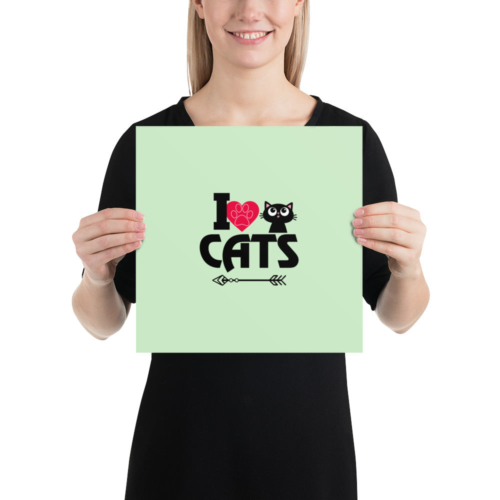 I LOVE CATS - Poster