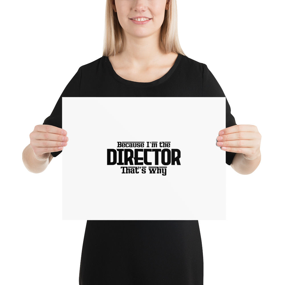 I'M THE DIRECTOR - Poster