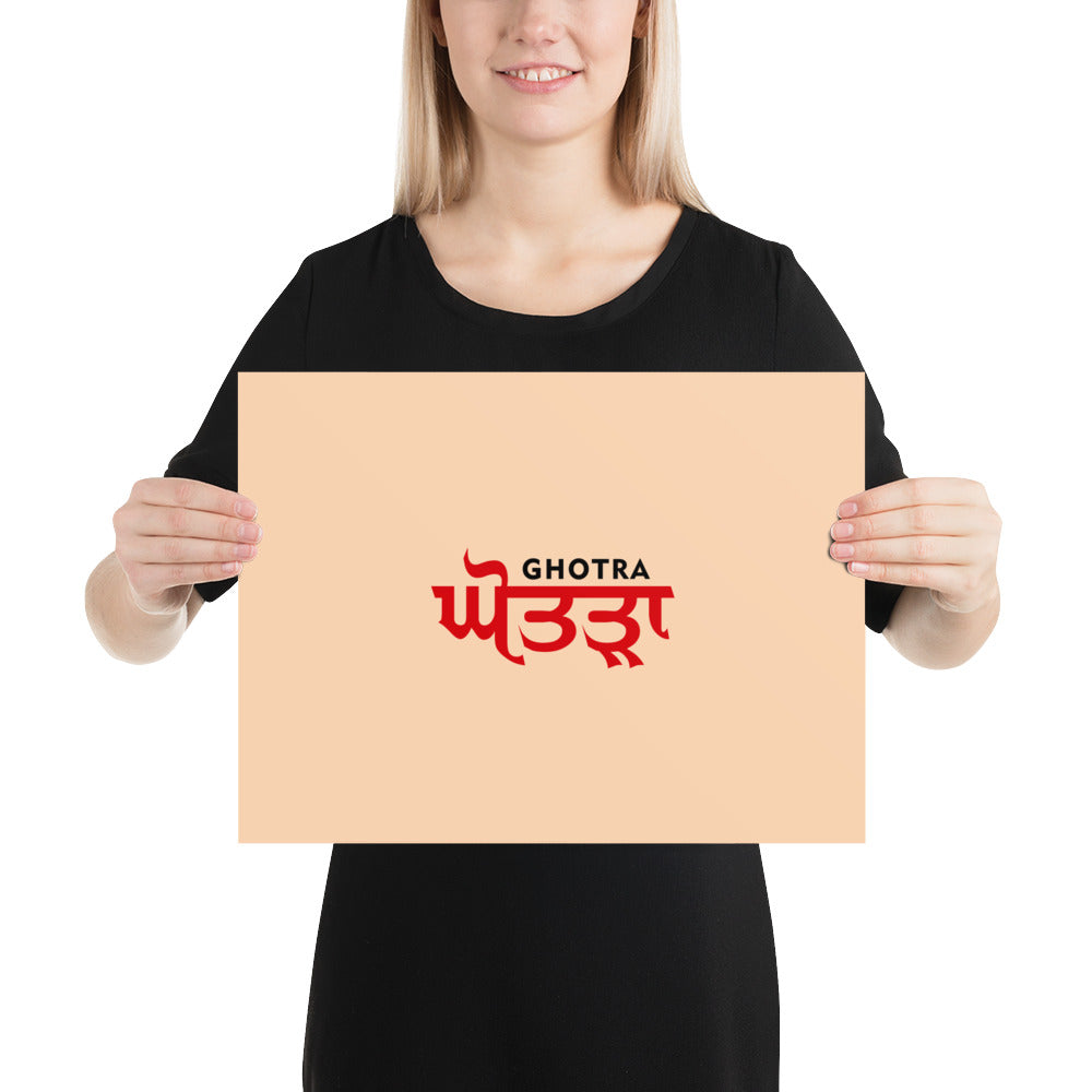 GHOTRA - Poster