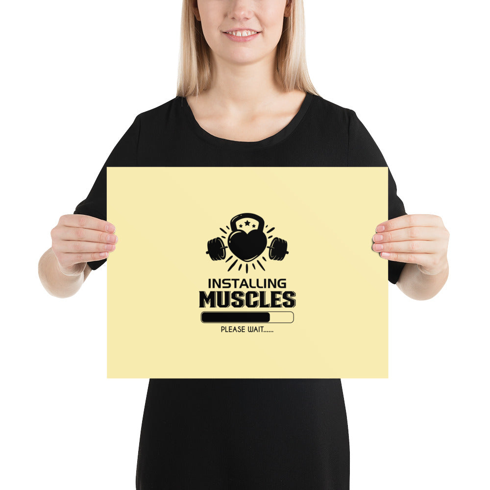 INSTALLING MUSCLES - Poster