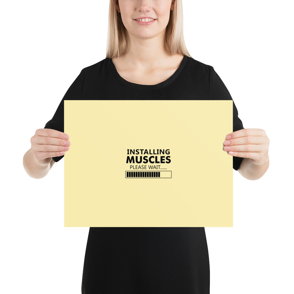 INSTALLING MUSCLES - Poster