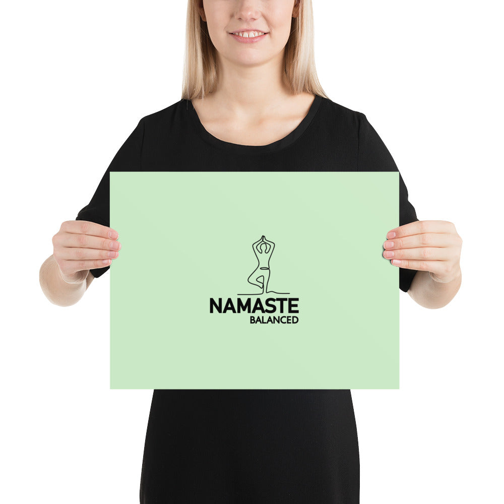 NAMASTE BALANCED - Poster