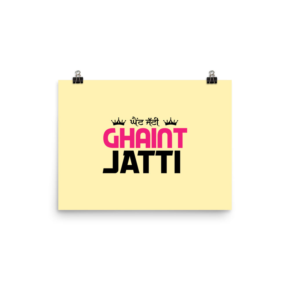 GHAINT JATTI - Poster