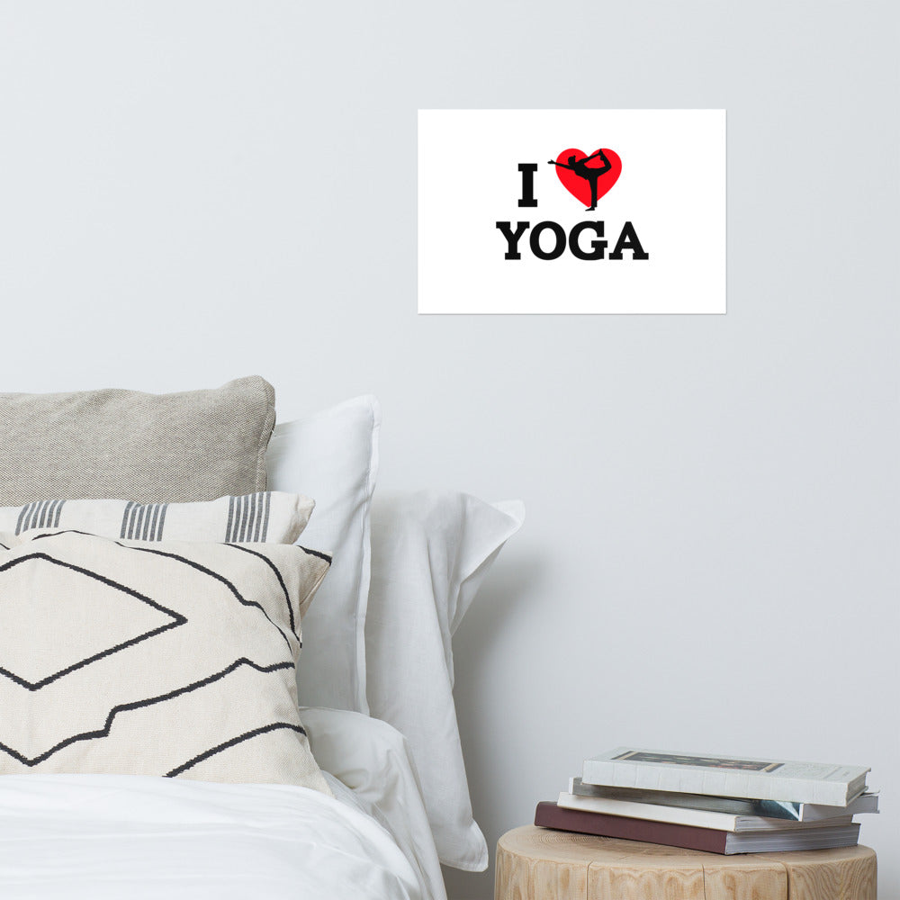 I LOVE YOGA - Poster