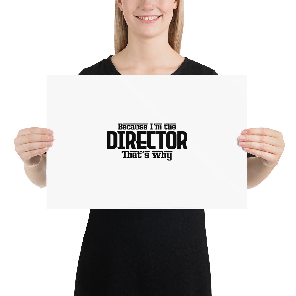 I'M THE DIRECTOR - Poster