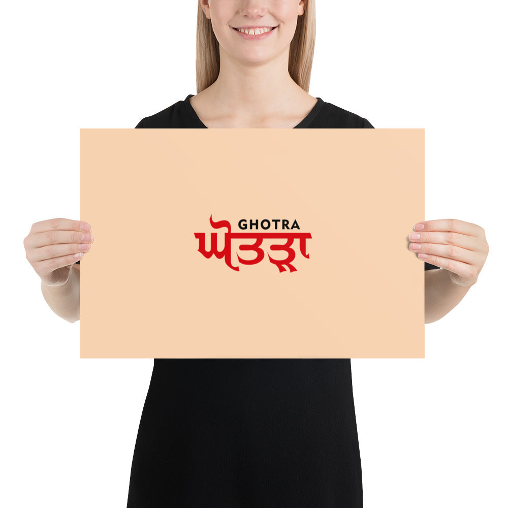 GHOTRA - Poster