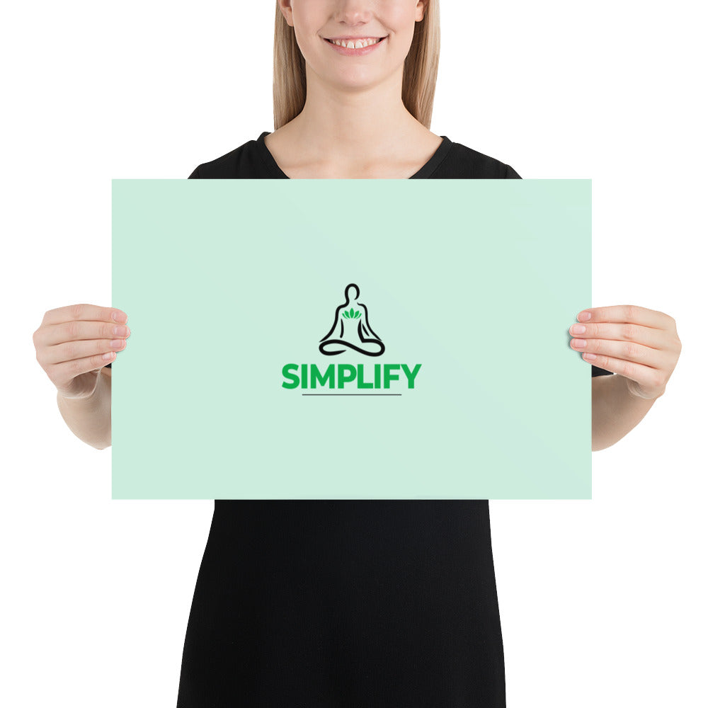 SIMPLIFY - Poster