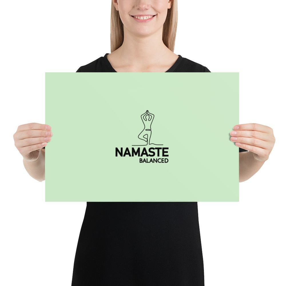 NAMASTE BALANCED - Poster