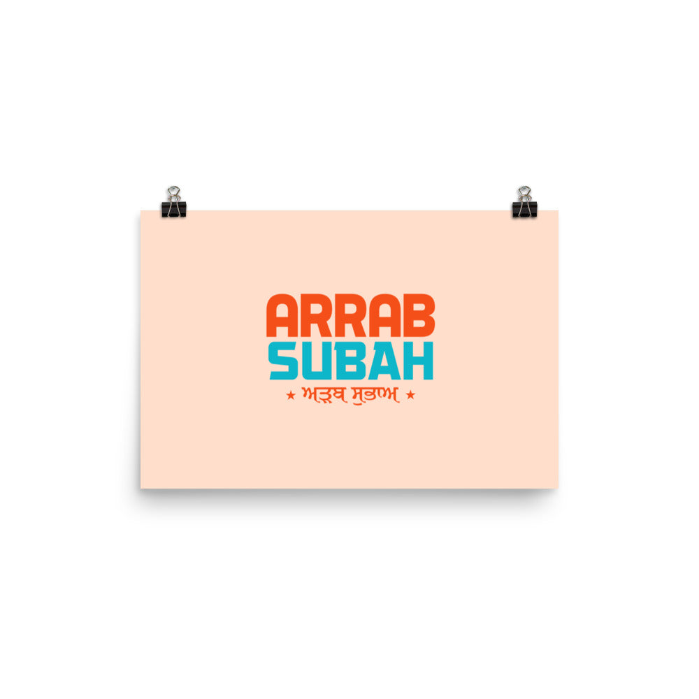 ARRAB SUBAH - Poster