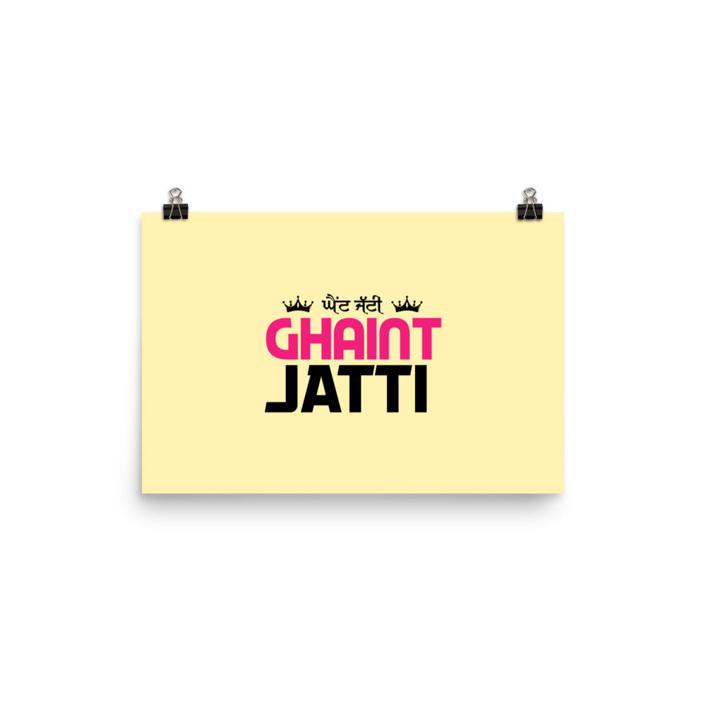 GHAINT JATTI - Poster