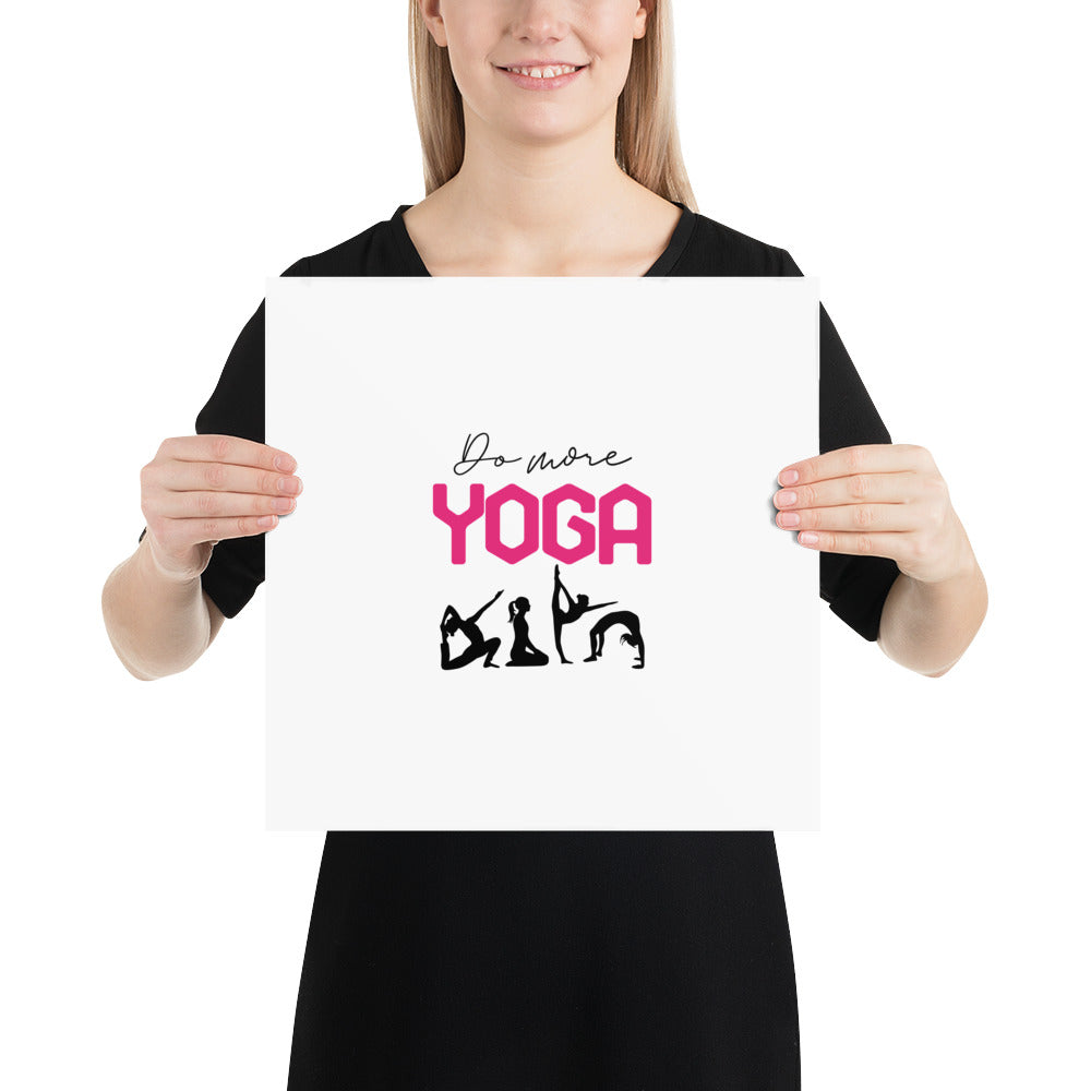 DO MORE YOGA - Poster