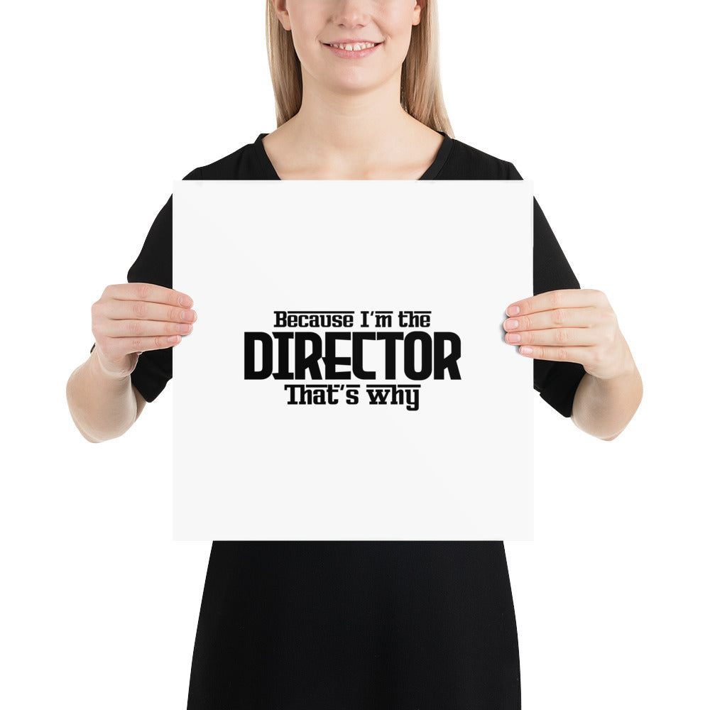 I'M THE DIRECTOR - Poster