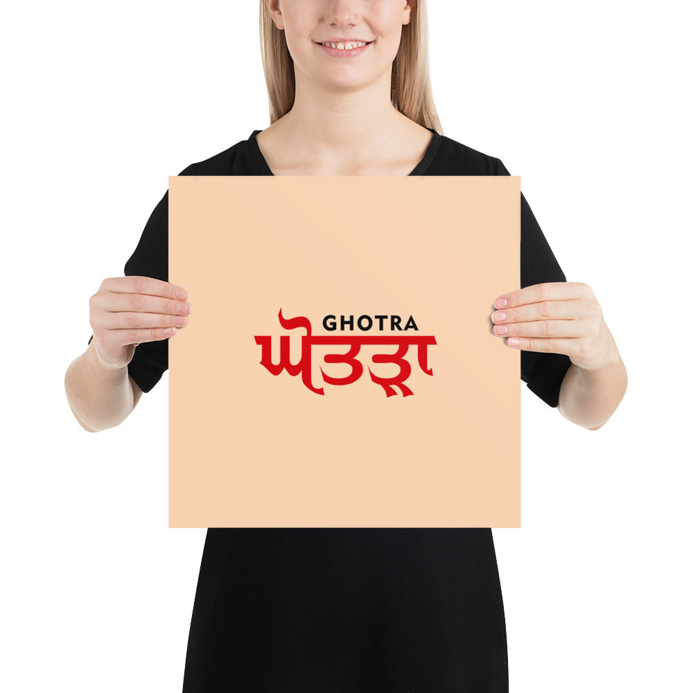 GHOTRA - Poster