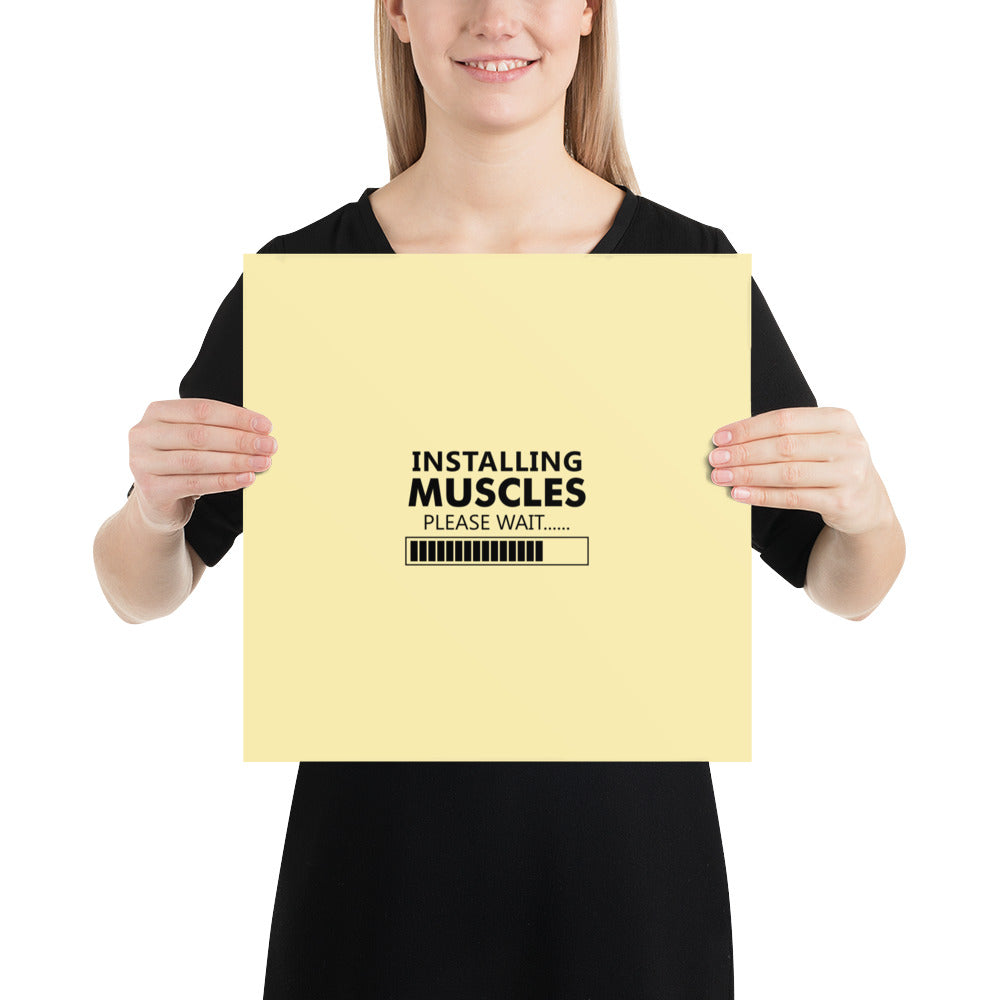 INSTALLING MUSCLES - Poster