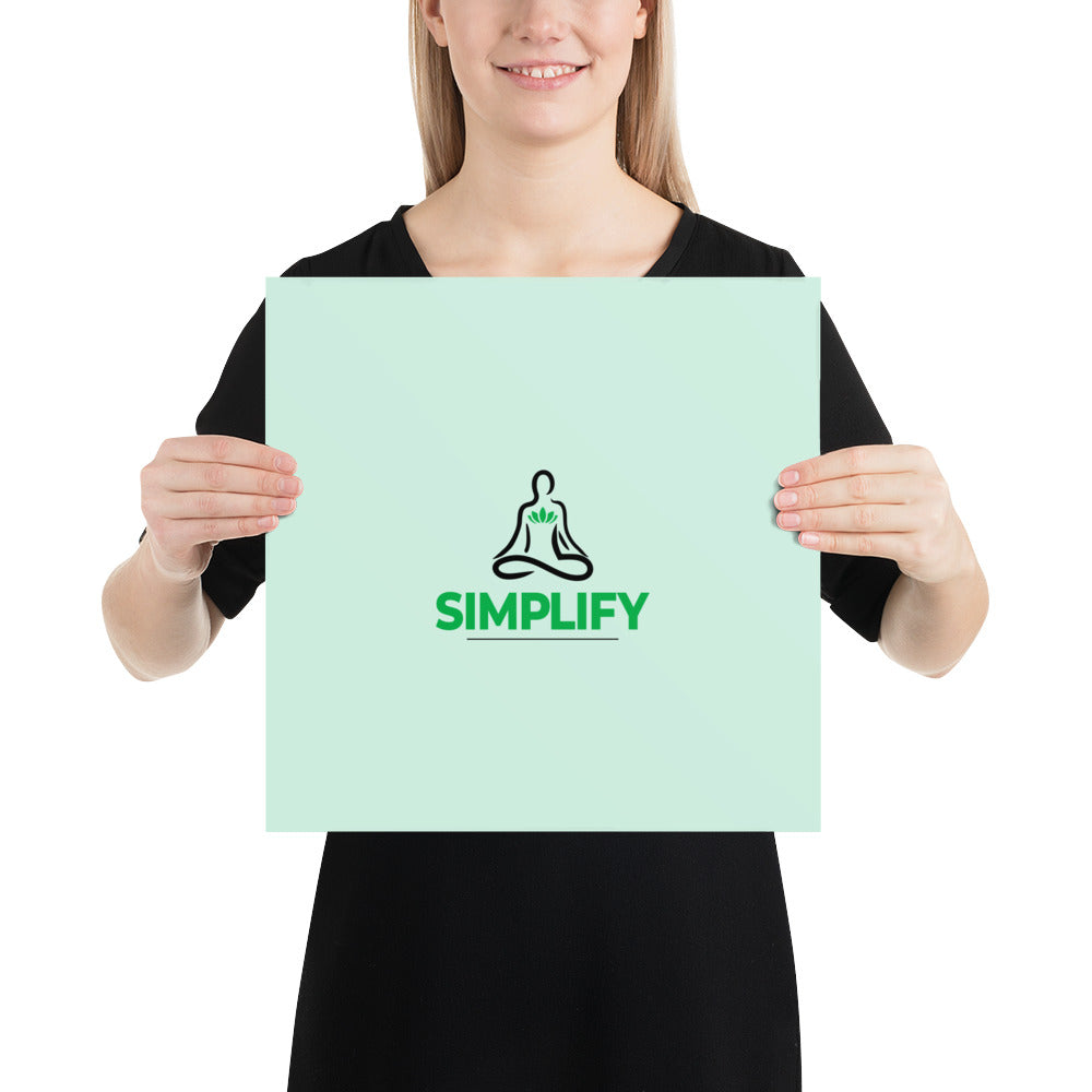 SIMPLIFY - Poster