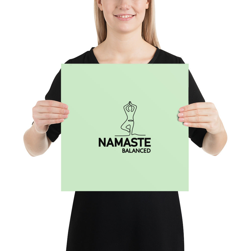 NAMASTE BALANCED - Poster