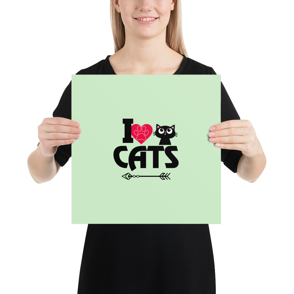 I LOVE CATS - Poster