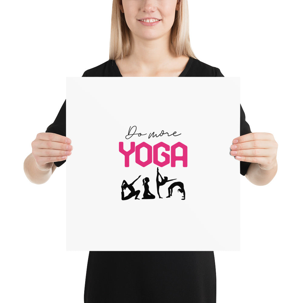 DO MORE YOGA - Poster