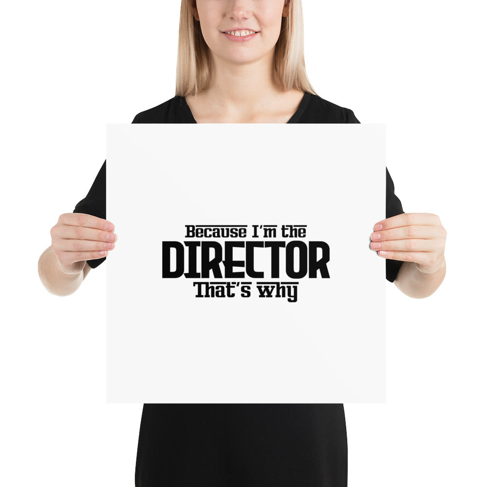 I'M THE DIRECTOR - Poster